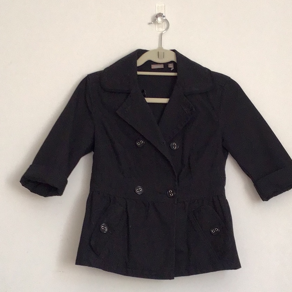 Black XS cropped jacket from Nordstrom Brass Plum